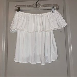 Abercrombie & Fitch white off the shoulder top